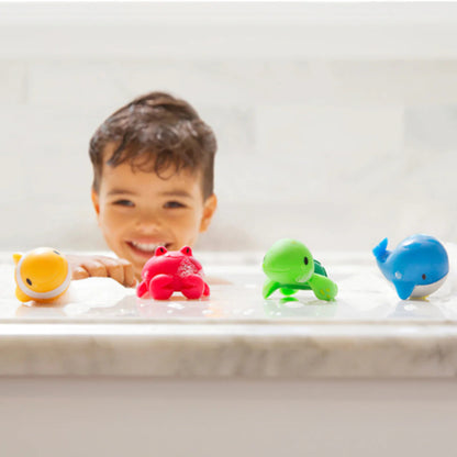 Munchkin Floating Ocean/Farm Animal Rubber Bath Squirt Toys for Baby - 8 Pack