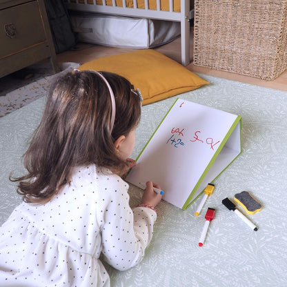 Magic Whiteboard Easel for Kids - A4 Foldable Kids Easel Double Sided Magic White Board