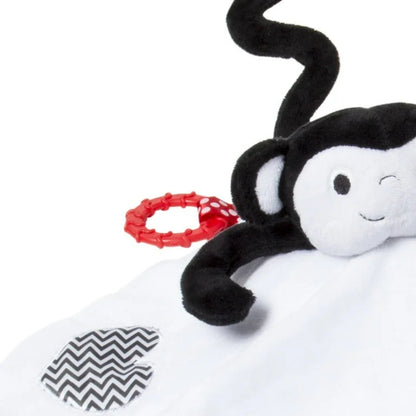 Tommee Tippee Baby Comforter Toy, Soft Plush Velour, Includes Teether, 0m+, Marco Monkey