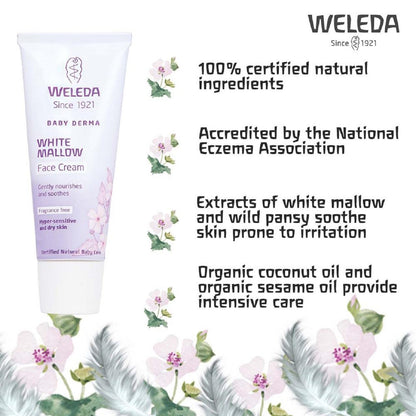 Weleda Baby White Mallow Face Cream.  50ml Weleda