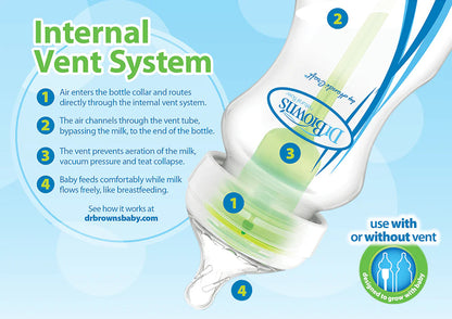 Dr. Brown's Options+ Wide-Neck Anti-Colic Baby Bottle Gift Set - 0-6 Months
