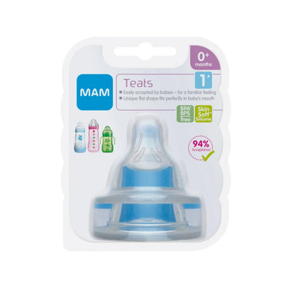MAM SkinSoft Silicone Teat Slow Flow Pack of 2