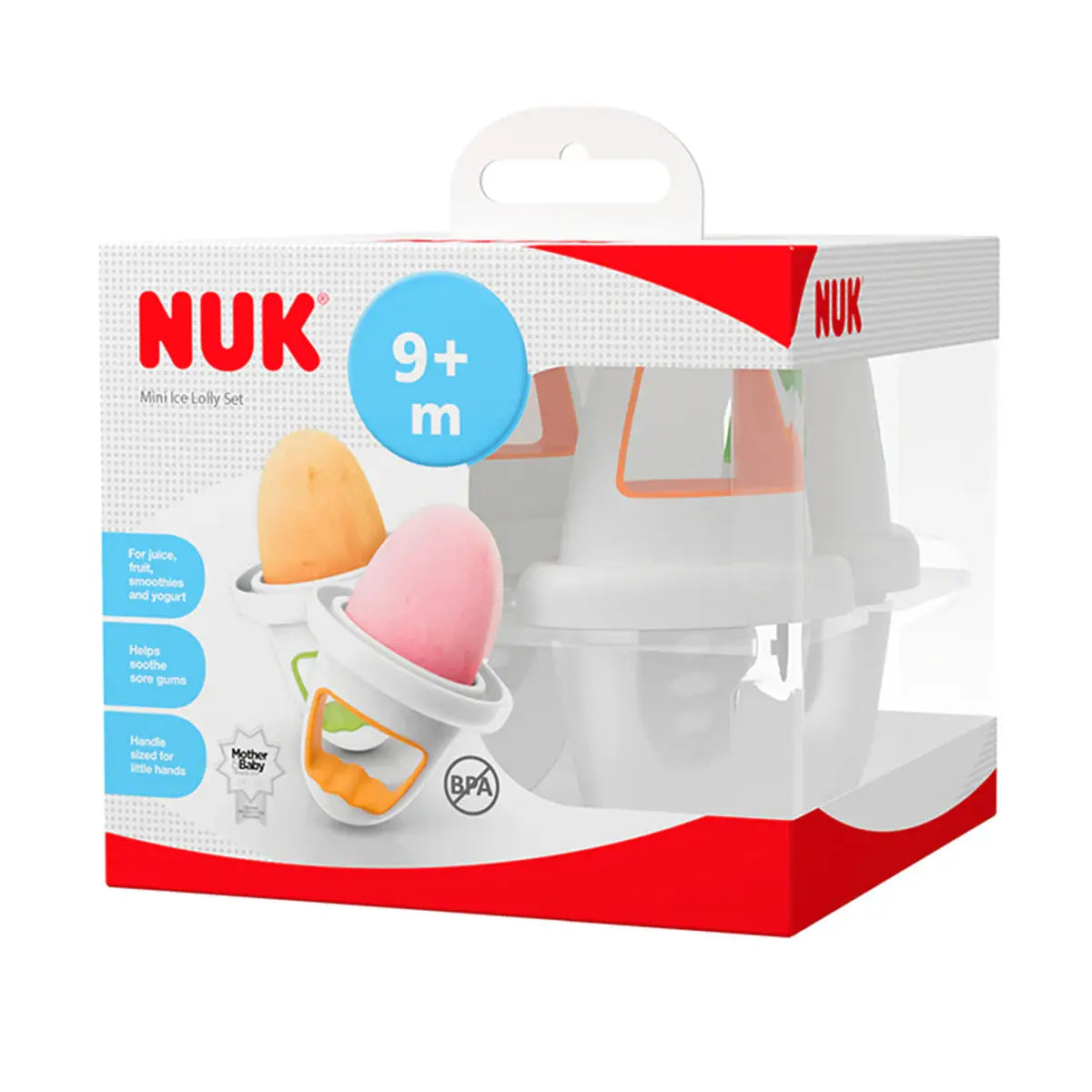 NUK Mini Ice Lolly Moulds | Great for Teething | 4 Count