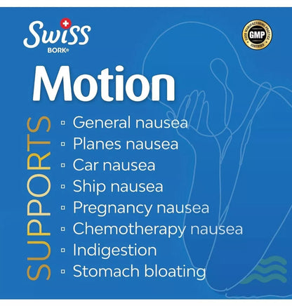Swiss BORK Motion TabletsSWISS BORK Travel Sickness Tablets (500mg) — UPGRADED Swiss Bork