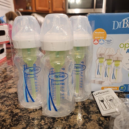 Dr. Brown's Options+ Wide-Neck Anti-Colic Baby Bottle Gift Set - 0-6 Months