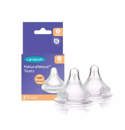 Lansinoh Natural Wave Teat Slow Flow 2Pk