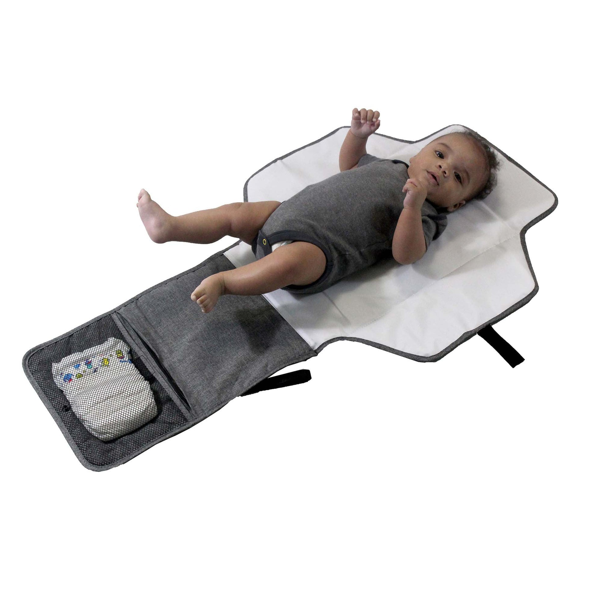 Red Kite Travel On-The-Go Changing Mat Grey Weave Red Kite
