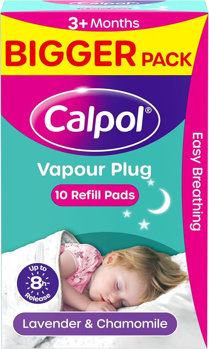 Calpol Vapour Plug Refills XL 10 Count (Pack of 1), 3+ Months Welcome Baby