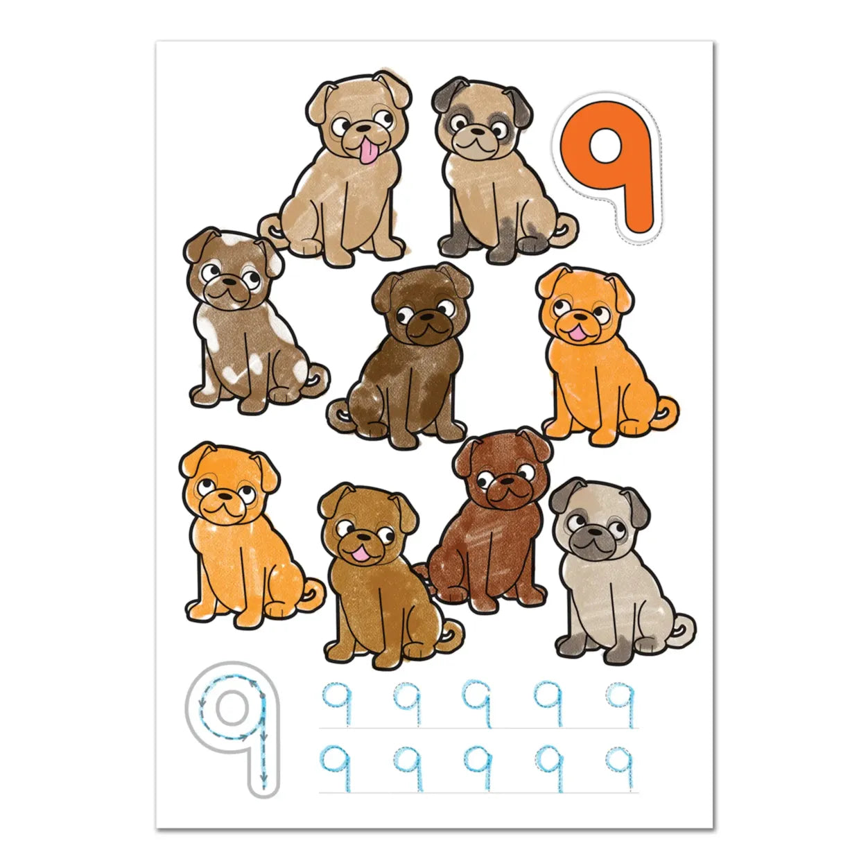 Orchard Toys 1-20 Colouring Book Orchard Toys