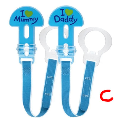 MAM Soother Clips, Pack of 2 assorted colours