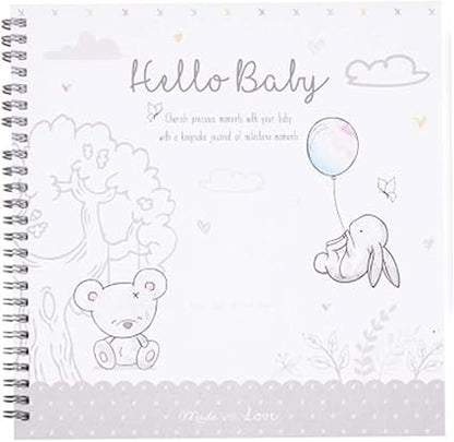 YöL Hugs & Kisses Baby Milestone Journal Keepsake Gift Diary Welcome Baby