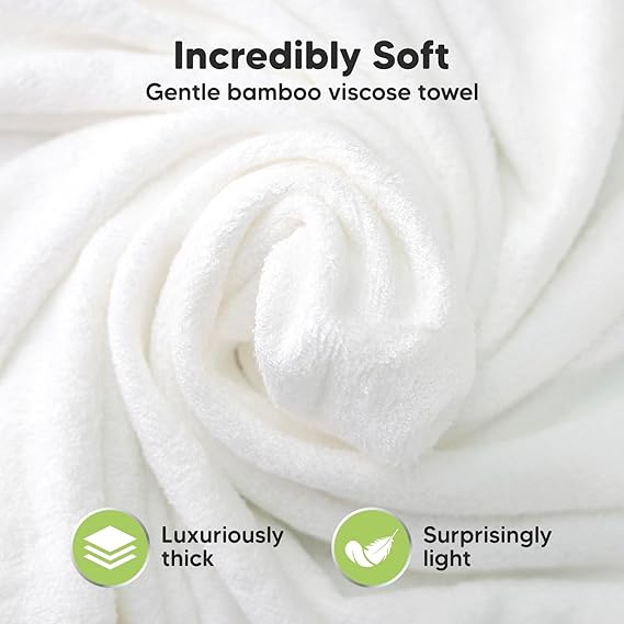 Baby Hooded Towel - Organic Bamboo Baby Bath Towels with Hood Welcome Baby