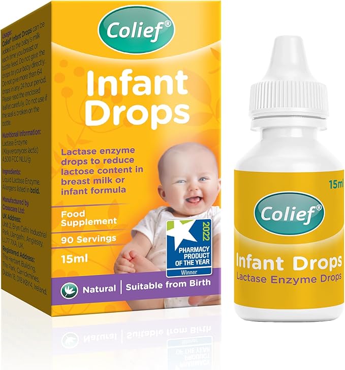Colief Infant Drops | Lactase Enzyme Drops Reduces Bloating, Wind and Crying | (15ml) Welcome Baby