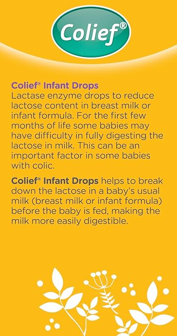 Colief Infant Drops | Lactase Enzyme Drops Reduces Bloating, Wind and Crying | (15ml) Welcome Baby