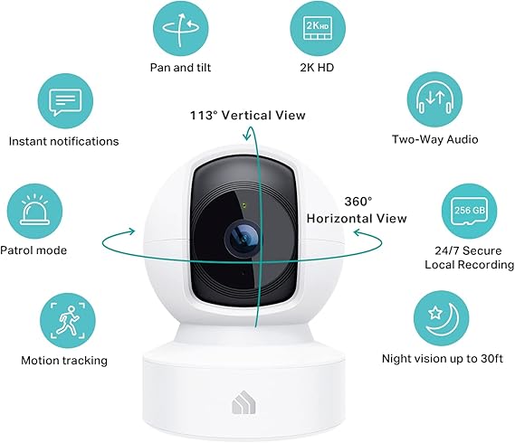 Kasa Smart 2K Security Camera for Baby monitor Welcome Baby