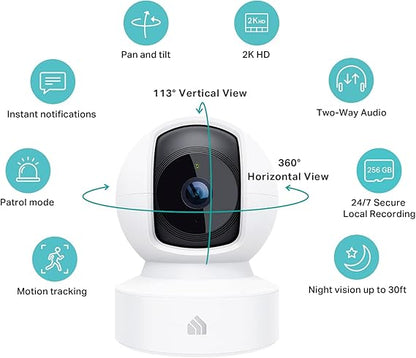 Kasa Smart 2K Security Camera for Baby monitor Welcome Baby