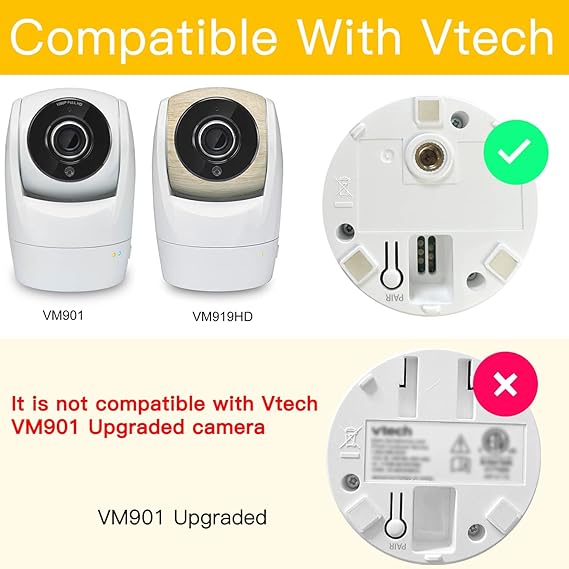 iTODOS Baby Monitor Mount Clip Compatible with Vtech Baby Monitor Welcome Baby