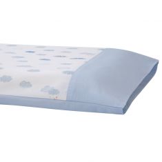 ClevaFoam® Pram /Moses Basket Pillow case - Blue