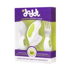 Doddl Knife, Fork and Spoon Set: Lime Green